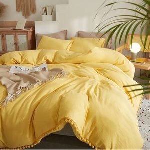 Yellow King Duvet Cover Set - 3 pieces